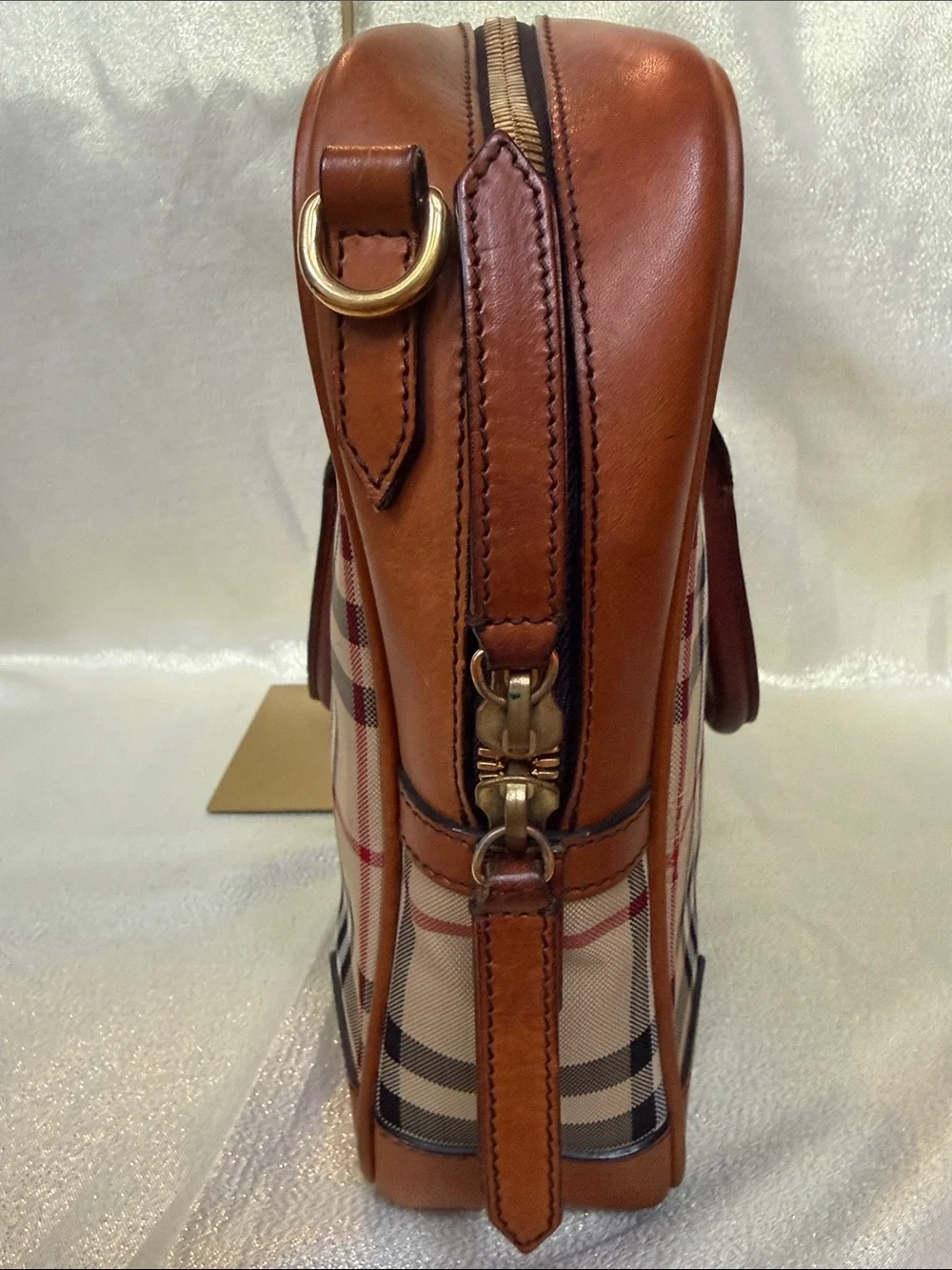 Burberry Messenger Haymarket Checked Business Computer Bag